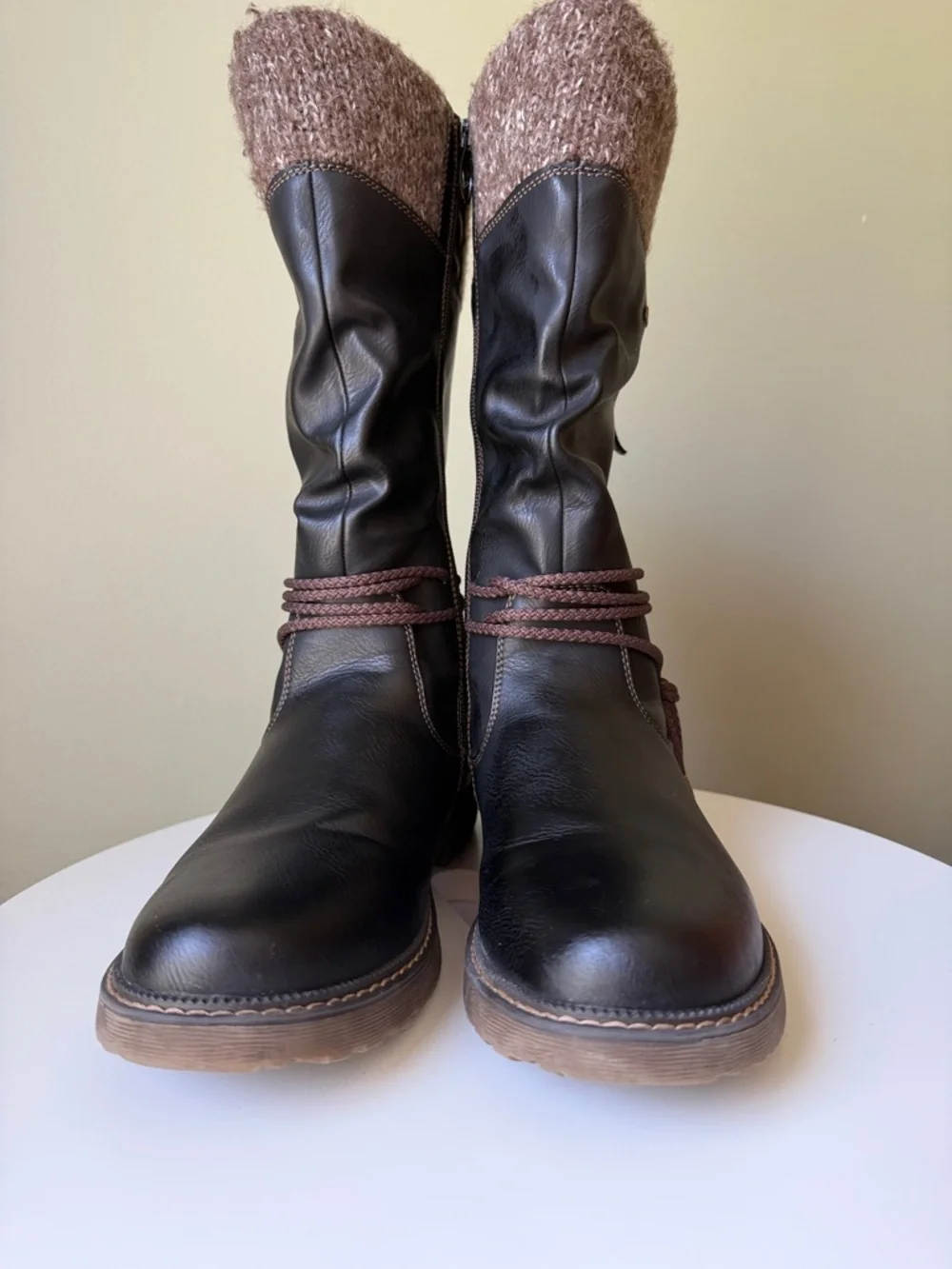 Spring Step Acaphine boots Vegan faux shearling water-resistant EU 42 US 10.5-11